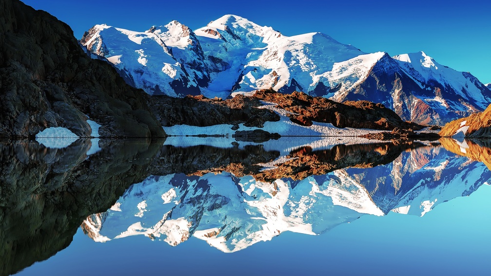 French Alps Mont Blanc - HD Wallpaper 
