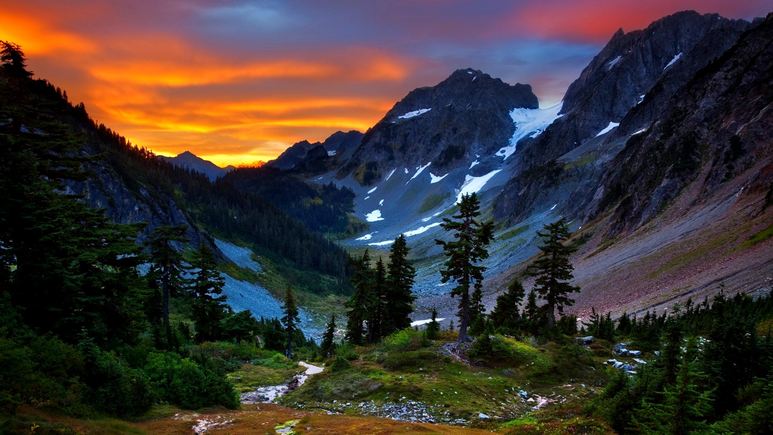 Free Mountain Wallpaper - North Cascades National Park, Cascade Pass - HD Wallpaper 