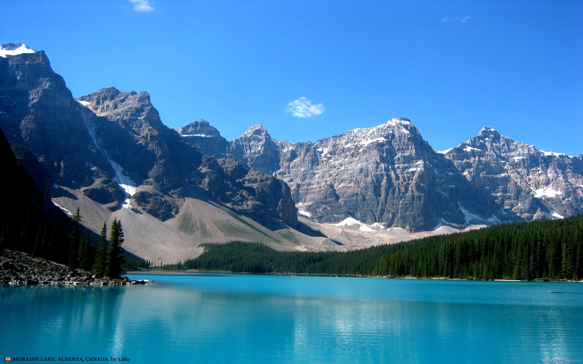 Mountains Pics, Mountains Wallpapers - Moraine Lake - HD Wallpaper 