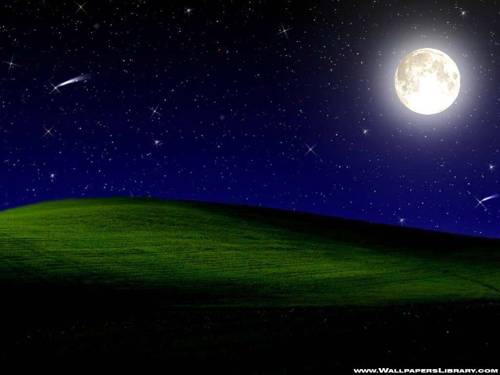 Windows Xp Wallpaper Night - HD Wallpaper 