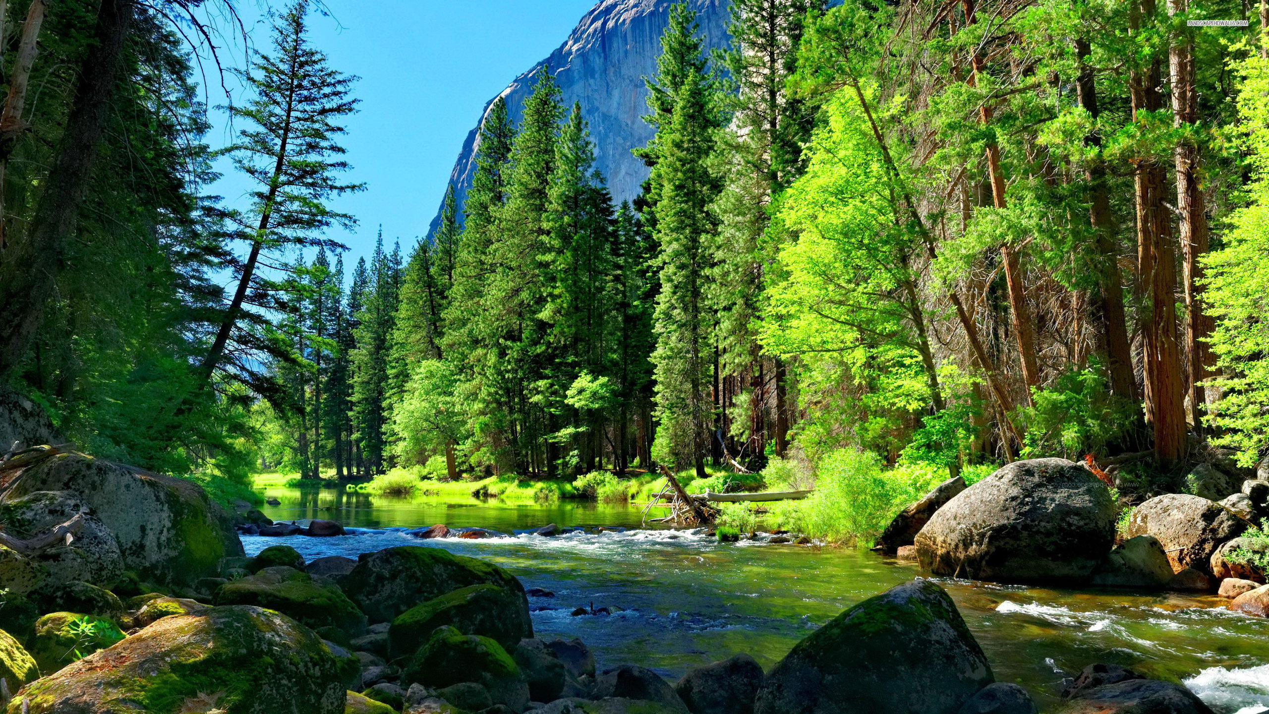 Mountain River Background Hd - HD Wallpaper 