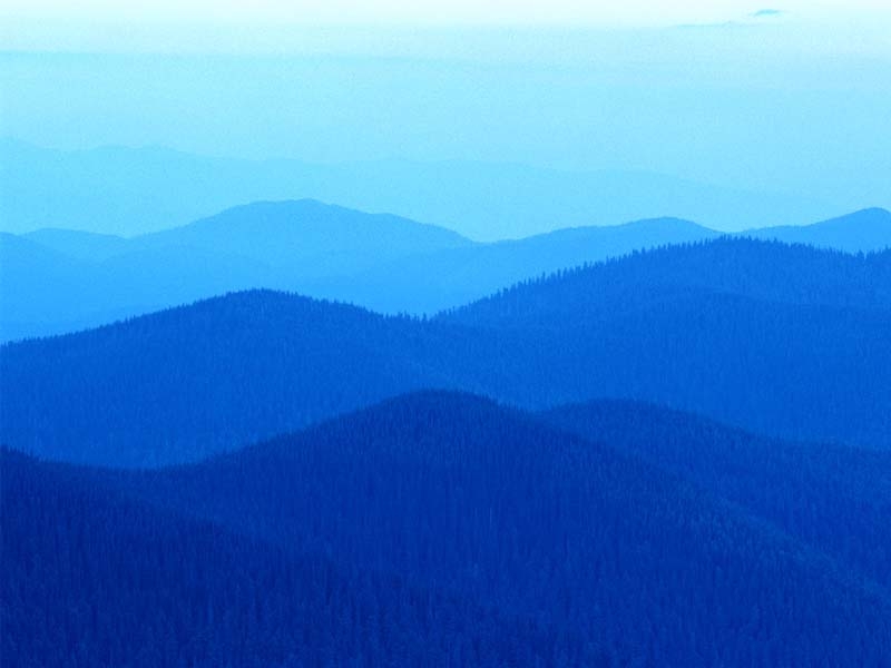Monochromatic Atmospheric Perspective Landscape - HD Wallpaper 