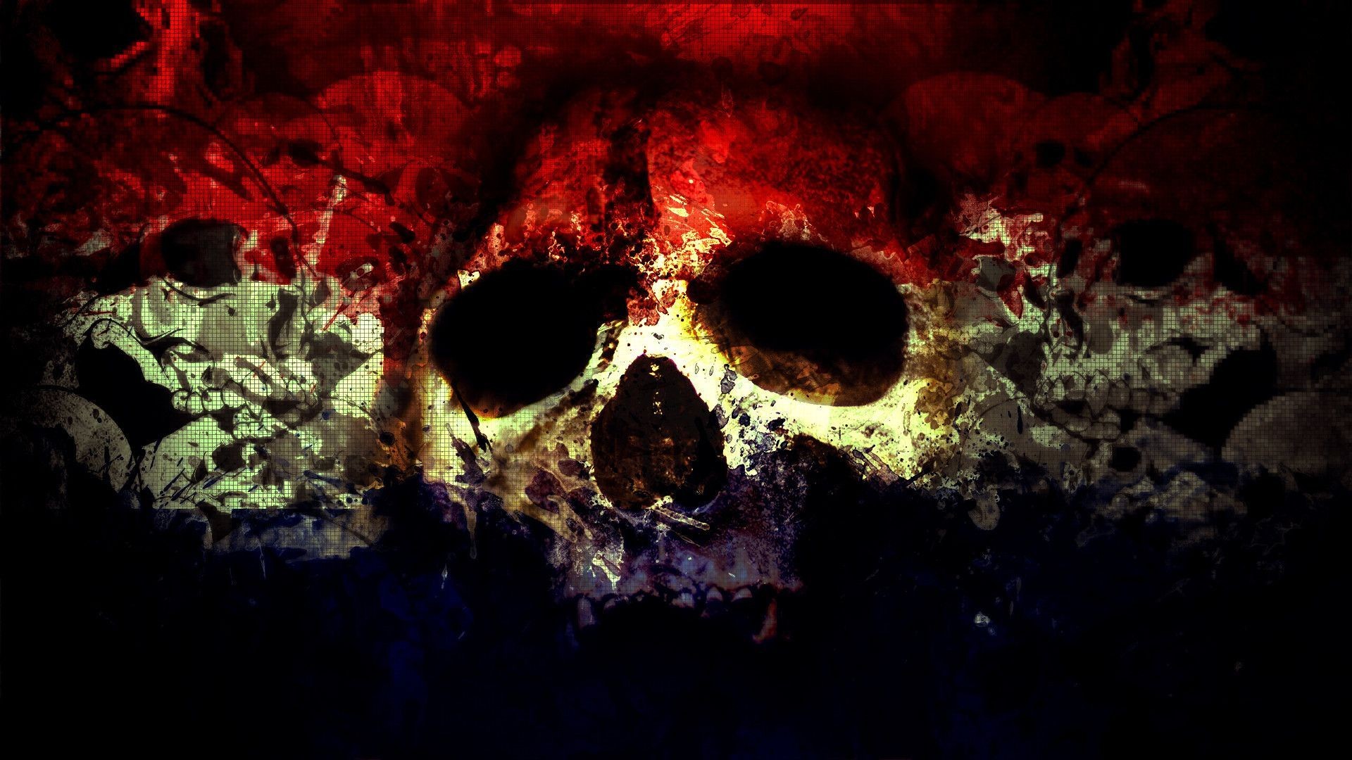 Collection Of Skull Wallpaper Hd On Hdwallpapers Skull - Fondos Para Pantallas De Calaveras - HD Wallpaper 