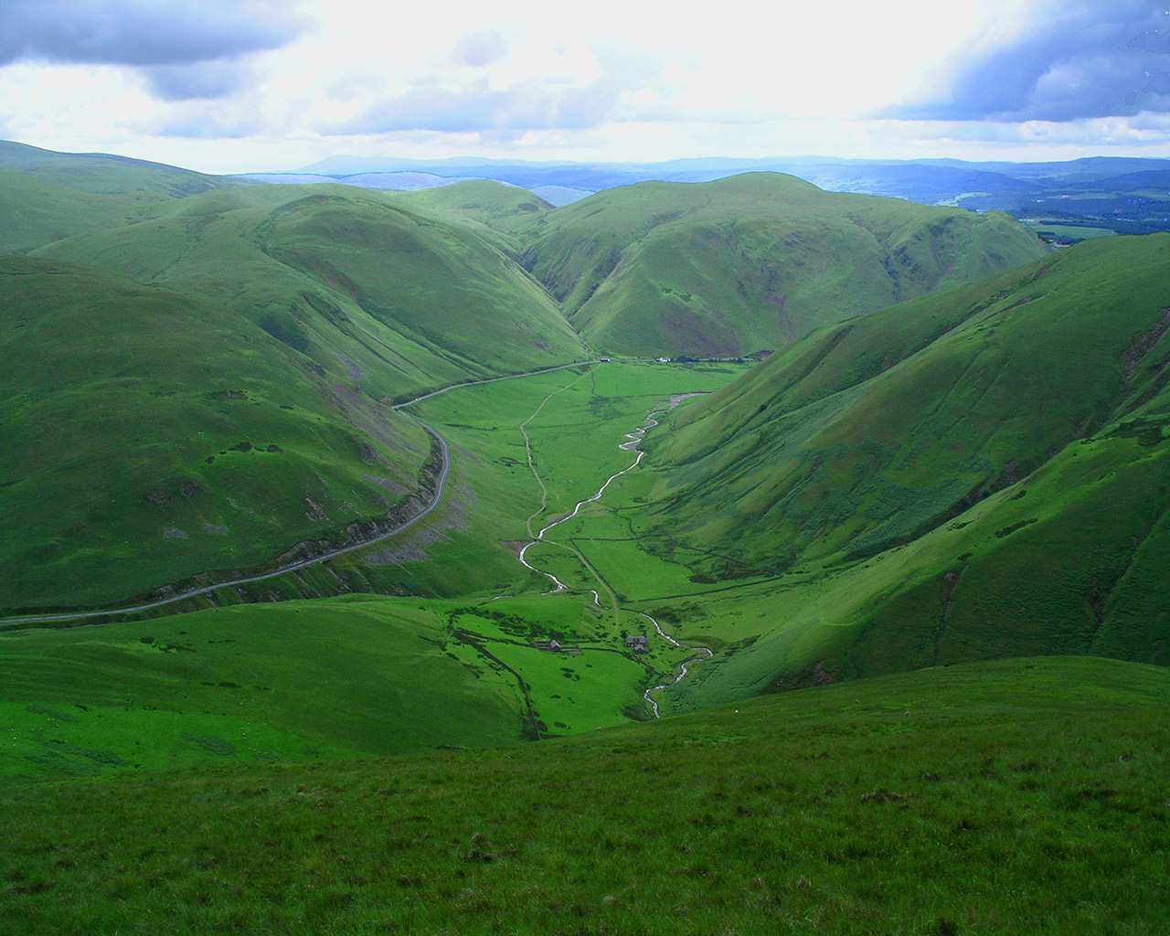 Dumfriesshire Hills Windows 7 Scenery Wallpaper - Dalveen Pass - HD Wallpaper 