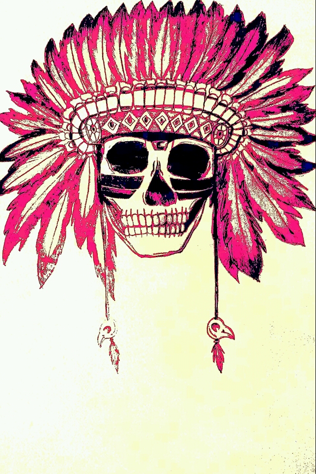Background, Skull And Wallpaper - Tribal Wallpapers Hipster - HD Wallpaper 
