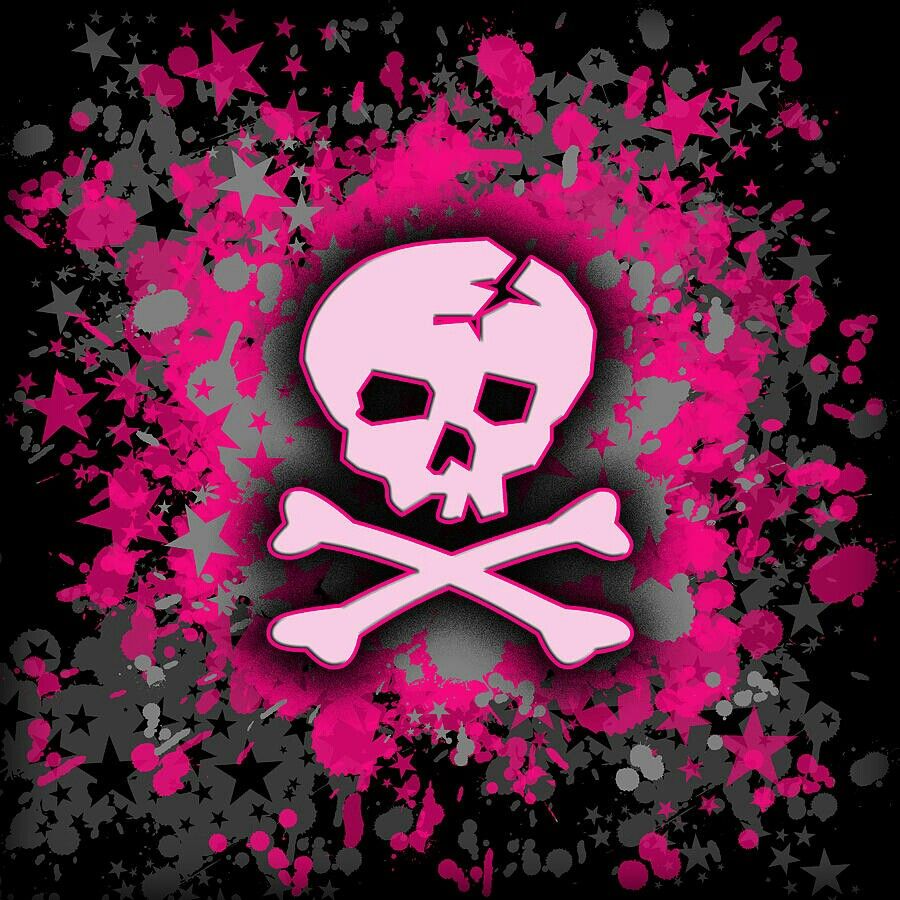 Pink Skull - HD Wallpaper 