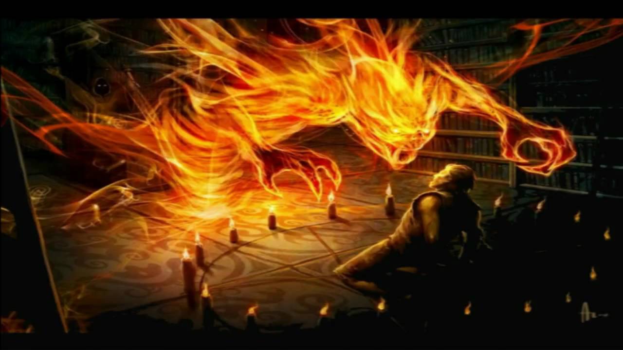 Dragon Made Of Flames - HD Wallpaper 