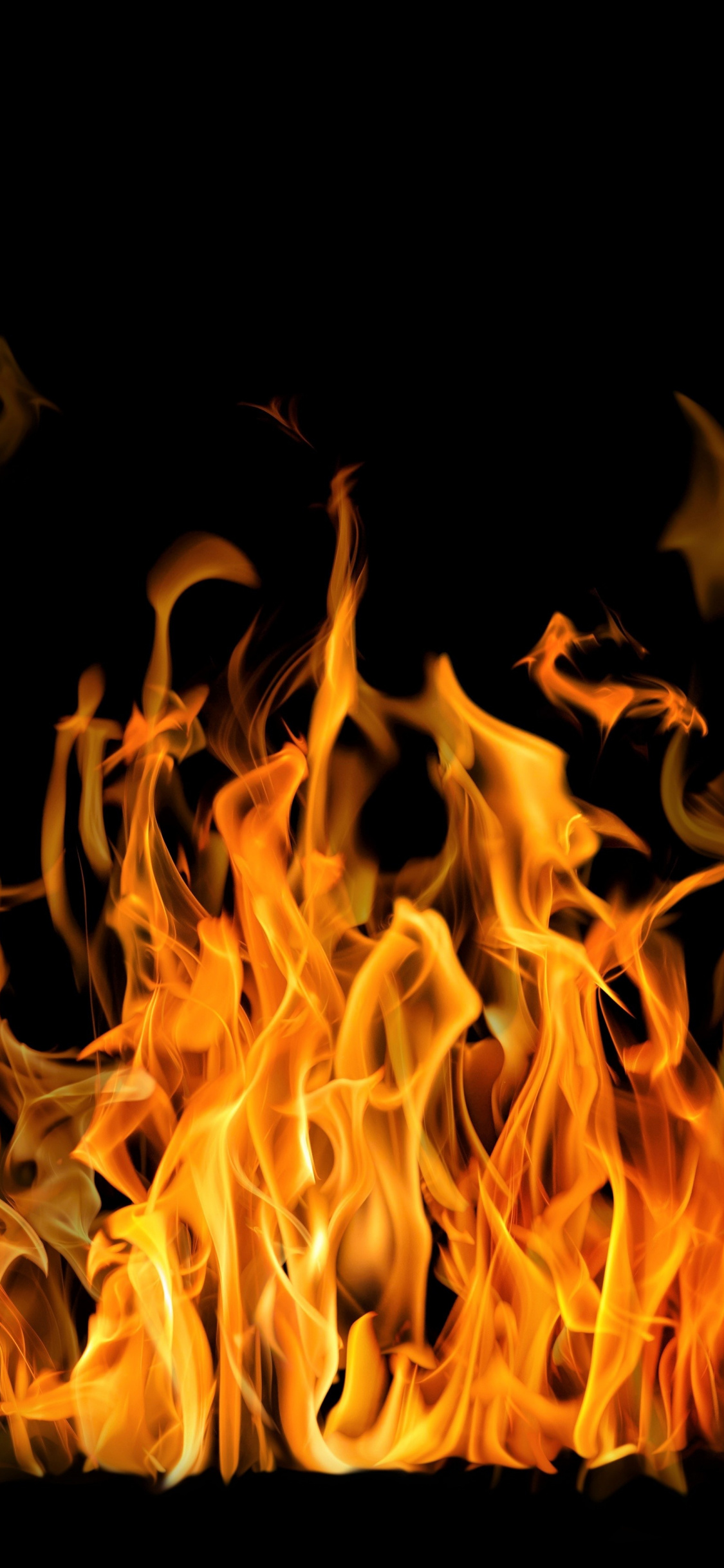Fire, Flames, Dark, Wallpaper - Hd Fire Flames - HD Wallpaper 