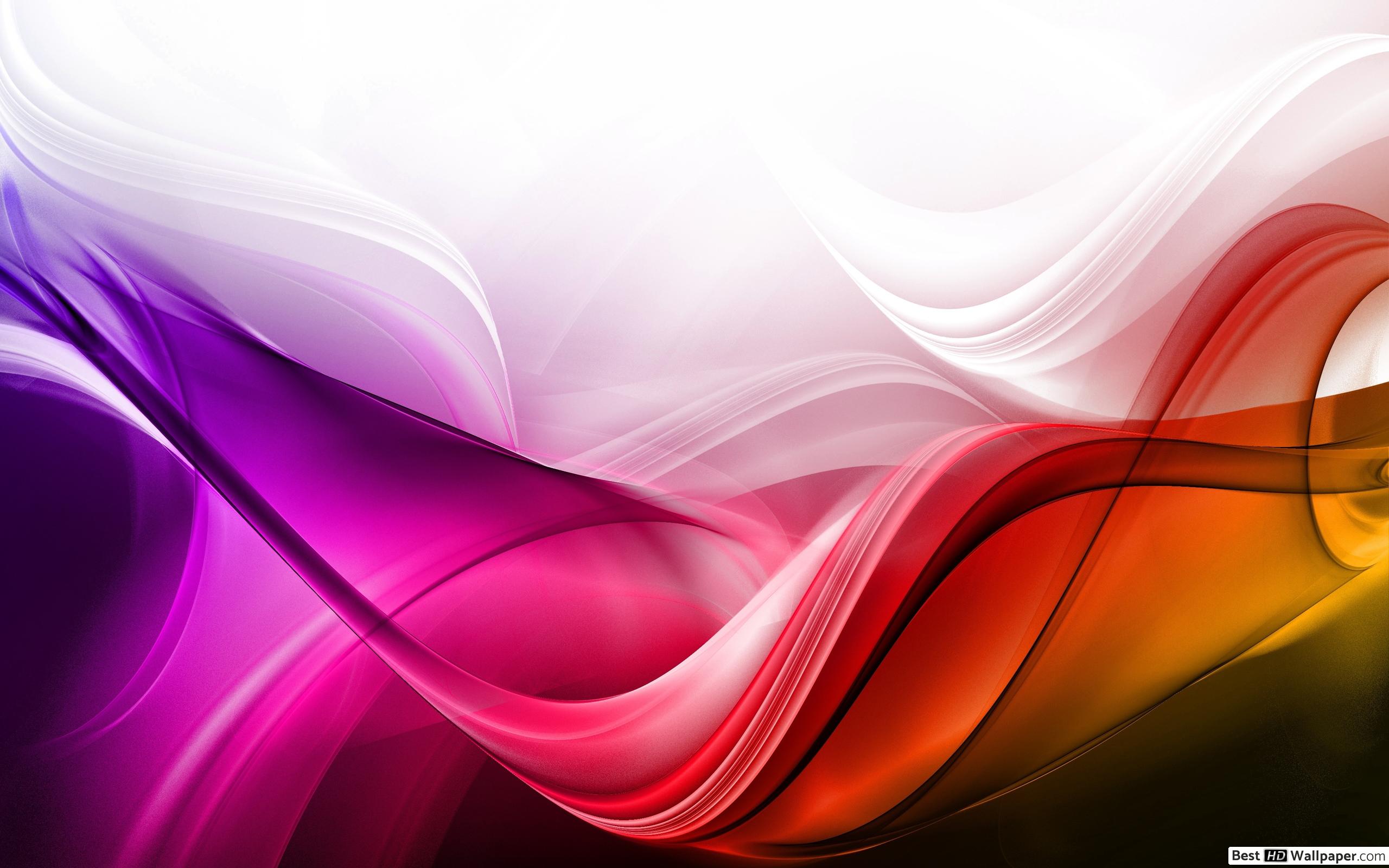 Multi Coloured Waves Background - HD Wallpaper 