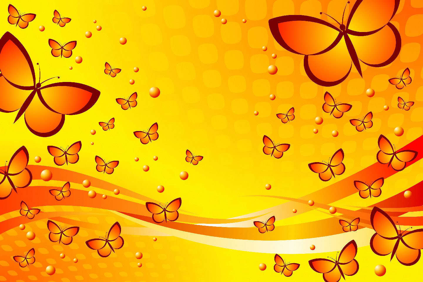 Download From Cute Butterfly Wallpaper Full Hd Wallpapers - Yellow Butterfly Background Designs - HD Wallpaper 