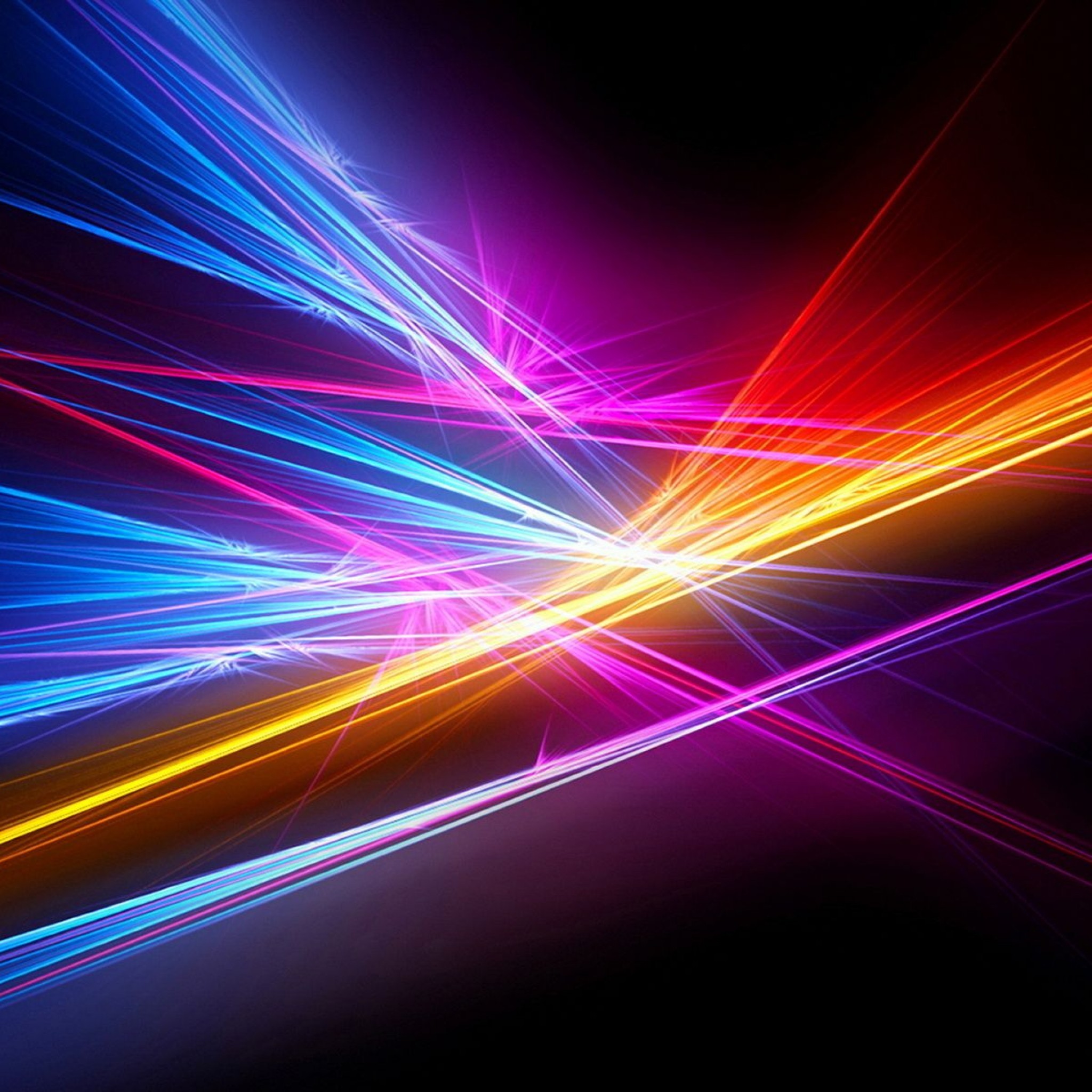 Black Background Neon Colors - HD Wallpaper 