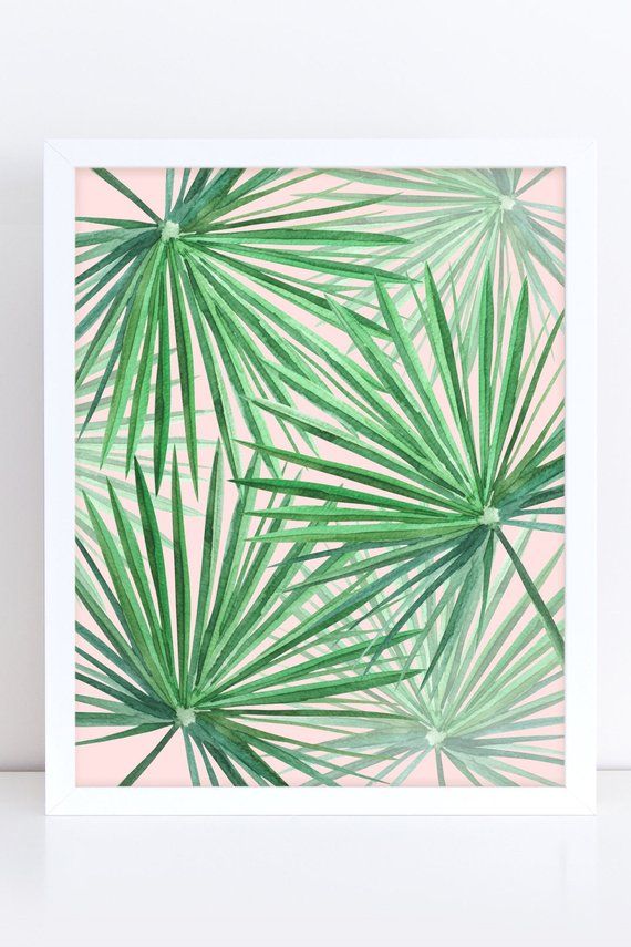 Palm Leaf Wall Art - HD Wallpaper 