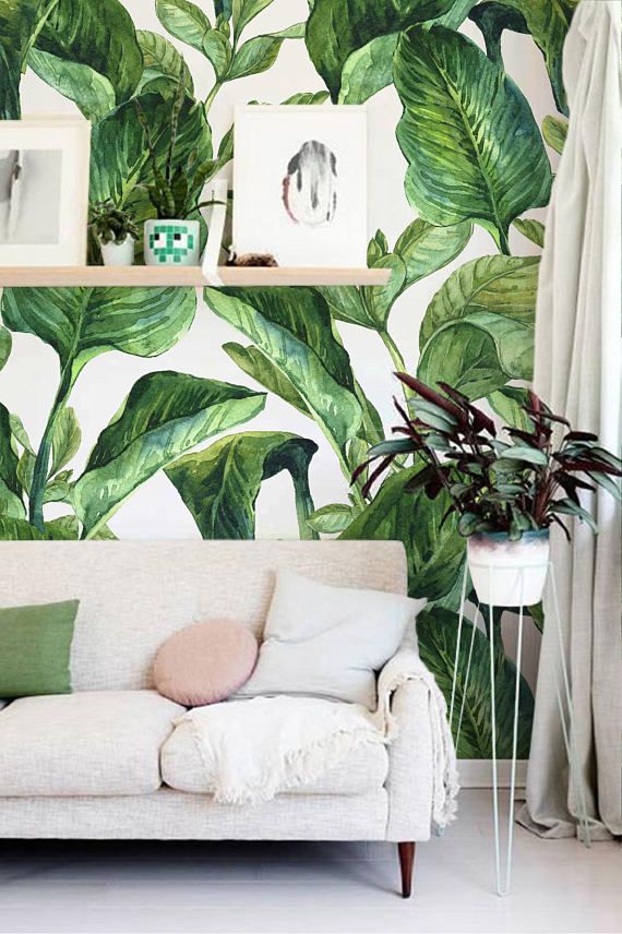 Banana Leaf Peel And Stick - HD Wallpaper 
