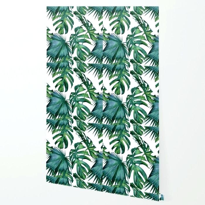 Tropical Leaves Wallpaper Classic Palm Leaves Tropical - Craft - HD Wallpaper 