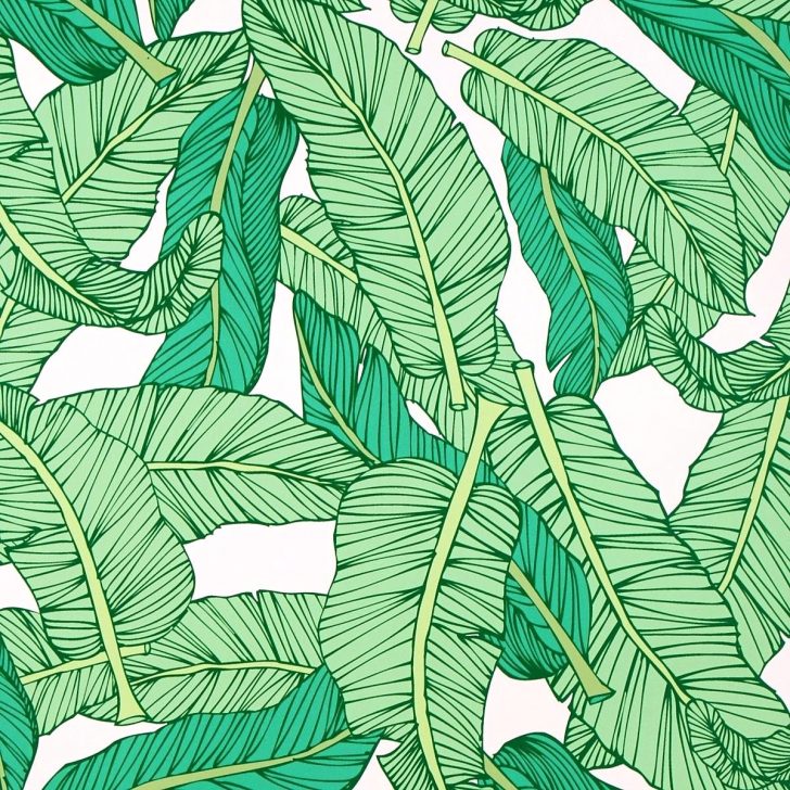 Affordable Removable Wallpaper - Floral Background Banana Leaf - HD Wallpaper 