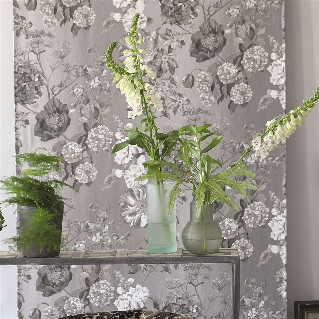 Alexandria Wallpaper Designers Guild Lapis P623/01 - Designers Guild Alexandria Wallpaper Silver - HD Wallpaper 