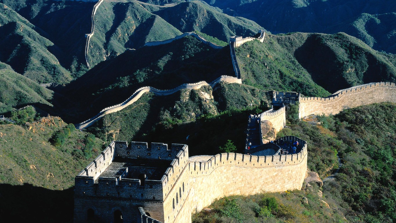 Majestic Great Wall Wallpaper Desktop - Great Wall Of China Image Hd - HD Wallpaper 