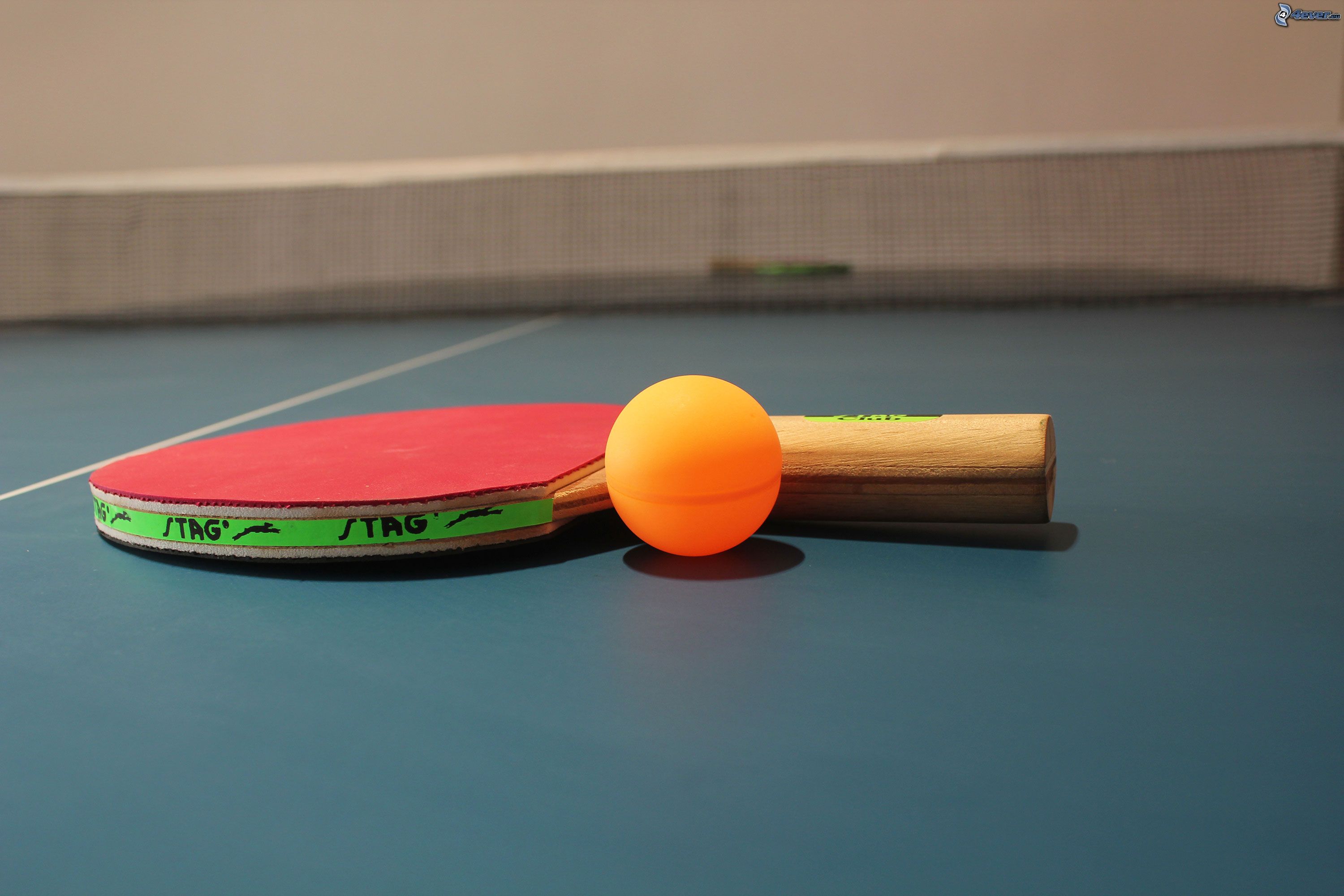 Table Tennis, Racket, Ball - Table Tennis Wallpaper 4k - HD Wallpaper 