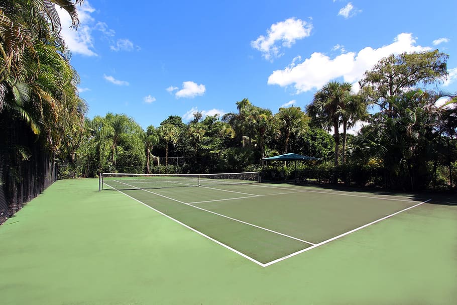 Green Tennis Court, Tennis, Court, Home, For Sale, - Tennis - HD Wallpaper 