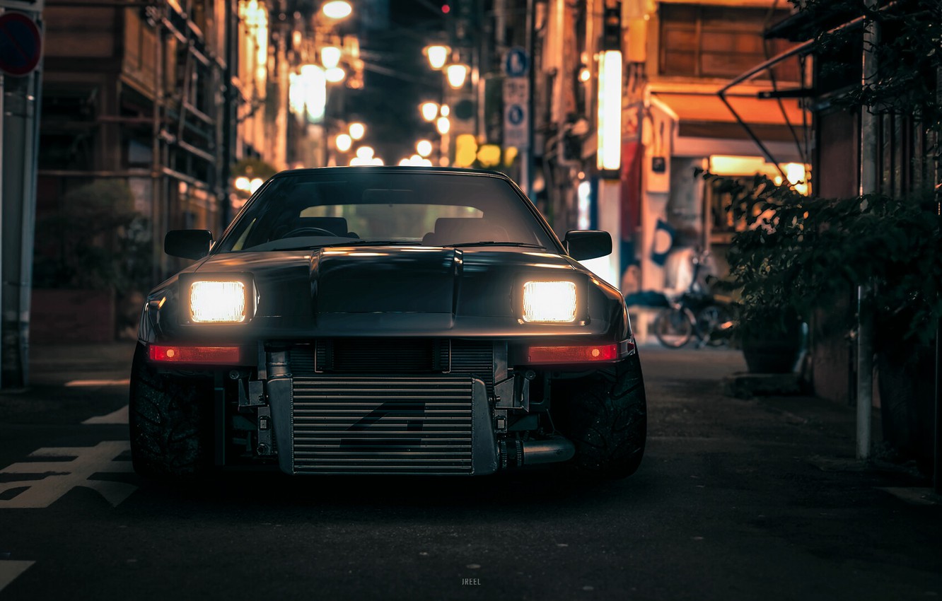 Photo Wallpaper Tokyo, Japan, Toyota, Cars, Night, - Tokyo Night Cars