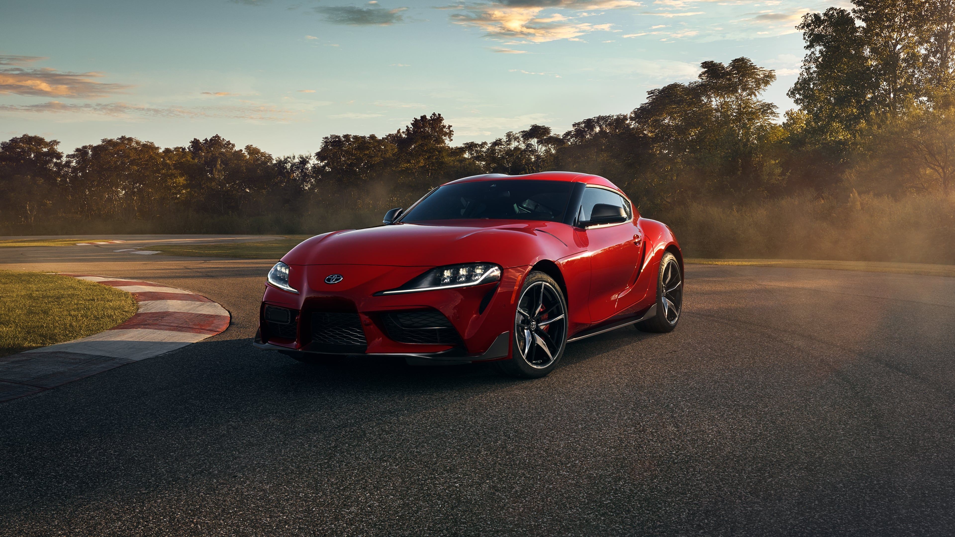 2020 Toyota Gr Supra Red Car Wallpaper - Toyota Gr Supra 2020 - HD Wallpaper 