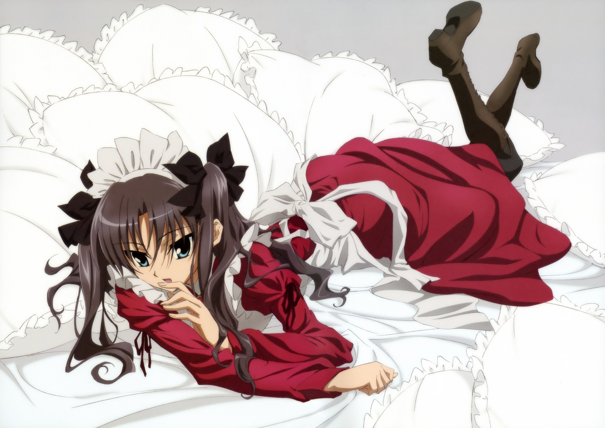 Fate Fate/stay Night Maid Scan Tohsaka Rin - Fate Stay Night Rin Maid - HD Wallpaper 