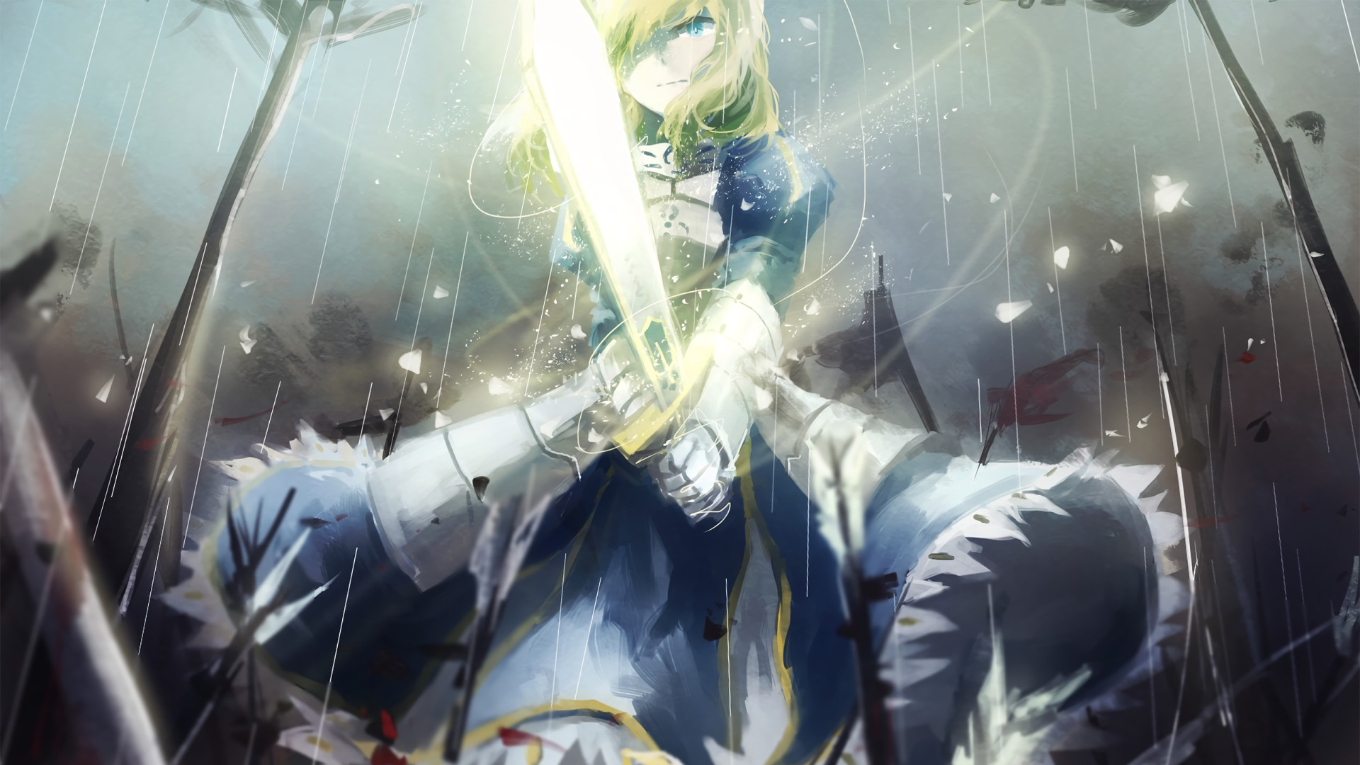 Anime Fate Stay Night Saber Wallpaper Data Src Saber Fate Stay Night Fighting 19x1080 Wallpaper Teahub Io