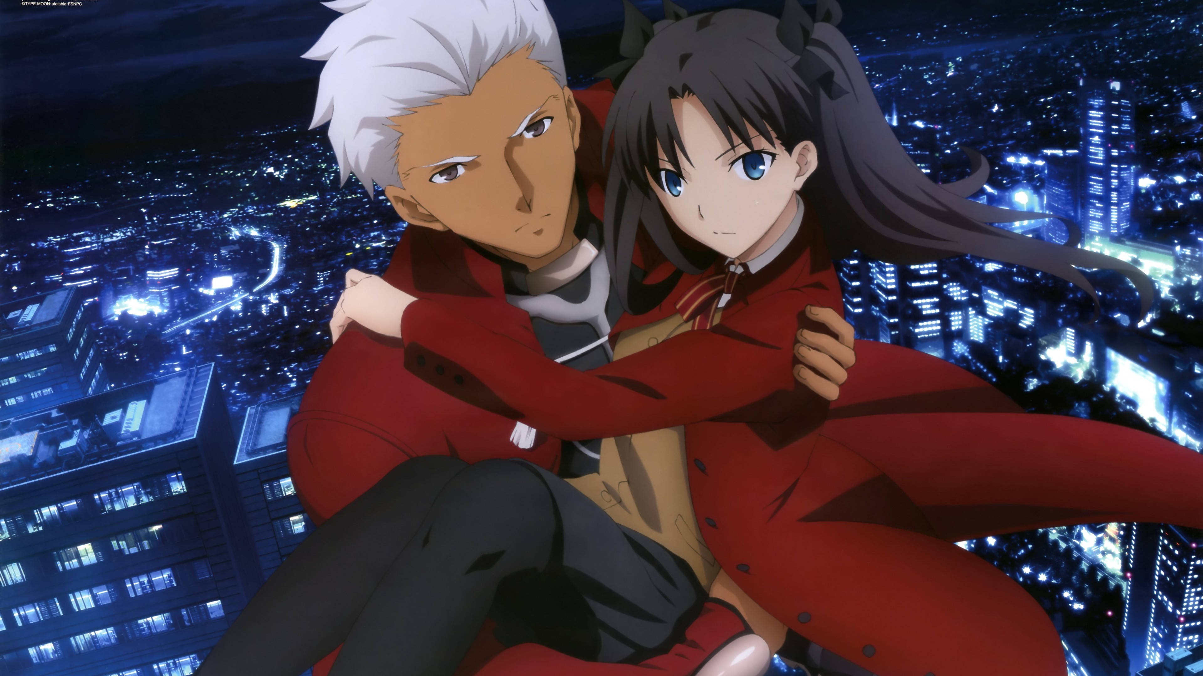 Archer, Rin Tohsaka, Princess Carry, Fate Stay Night - HD Wallpaper 