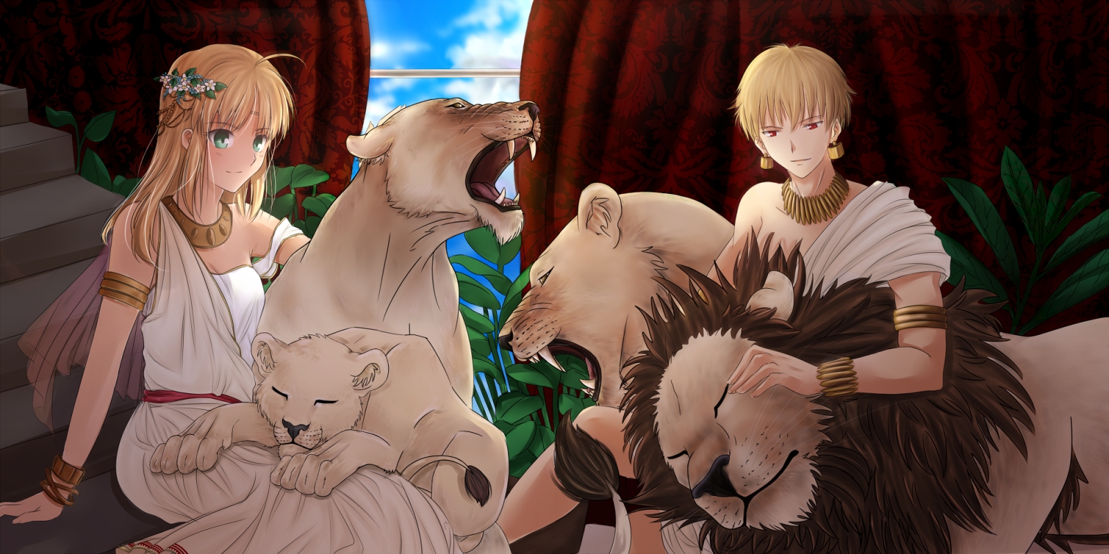 Gilgamesh Tigers - HD Wallpaper 