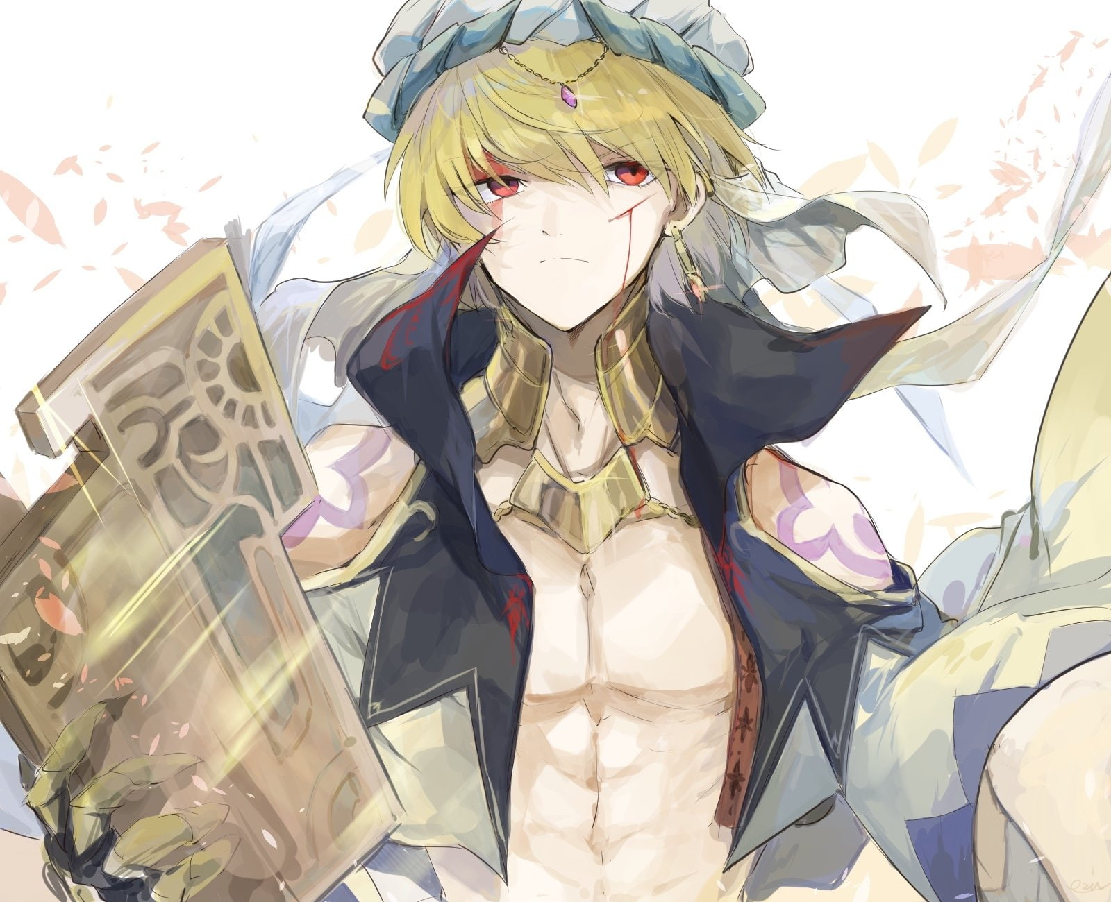 Fate Grand Order Caster Gilgamesh Fanart - HD Wallpaper 