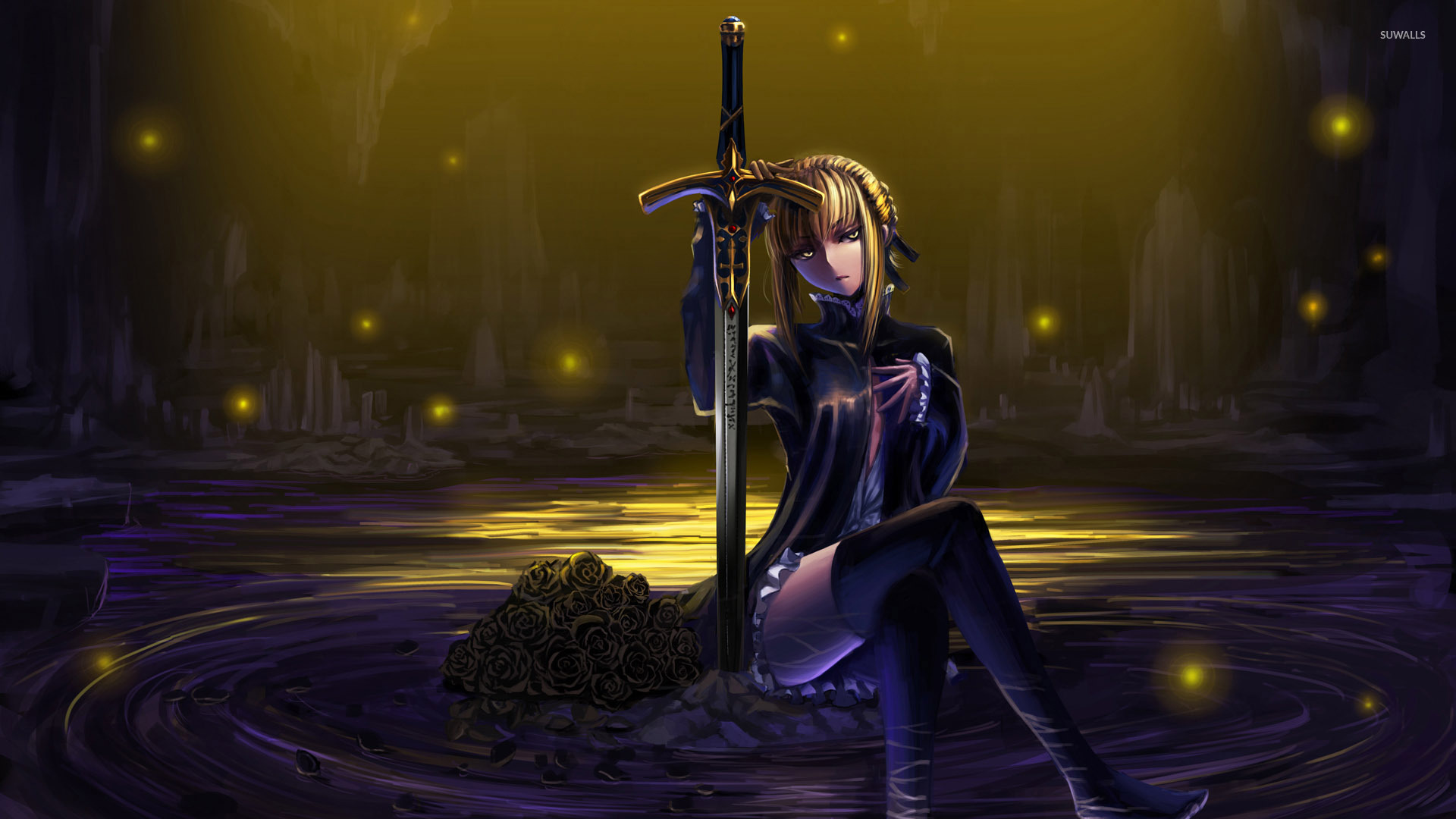 Fate Stay Night Fate Saber - HD Wallpaper 