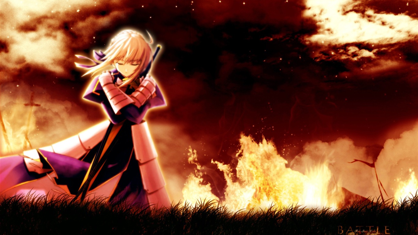 Fate Stay Night Hd Wallpapers - Fate Stay Night Fire Saber - HD Wallpaper 