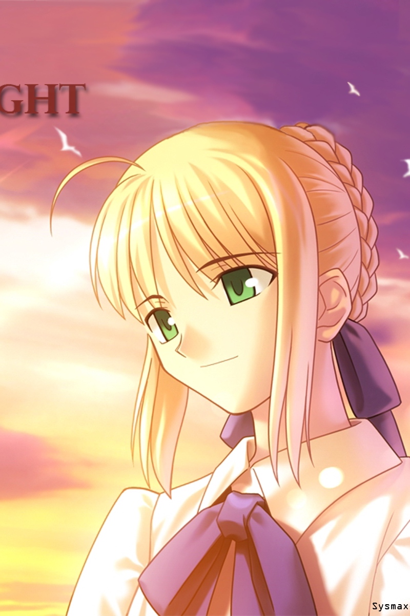 Wallpaper Fate Stay Night, Saber, Girl, Sky, Sunset - Saber Fate Stay Night Wallpaper Hd - HD Wallpaper 