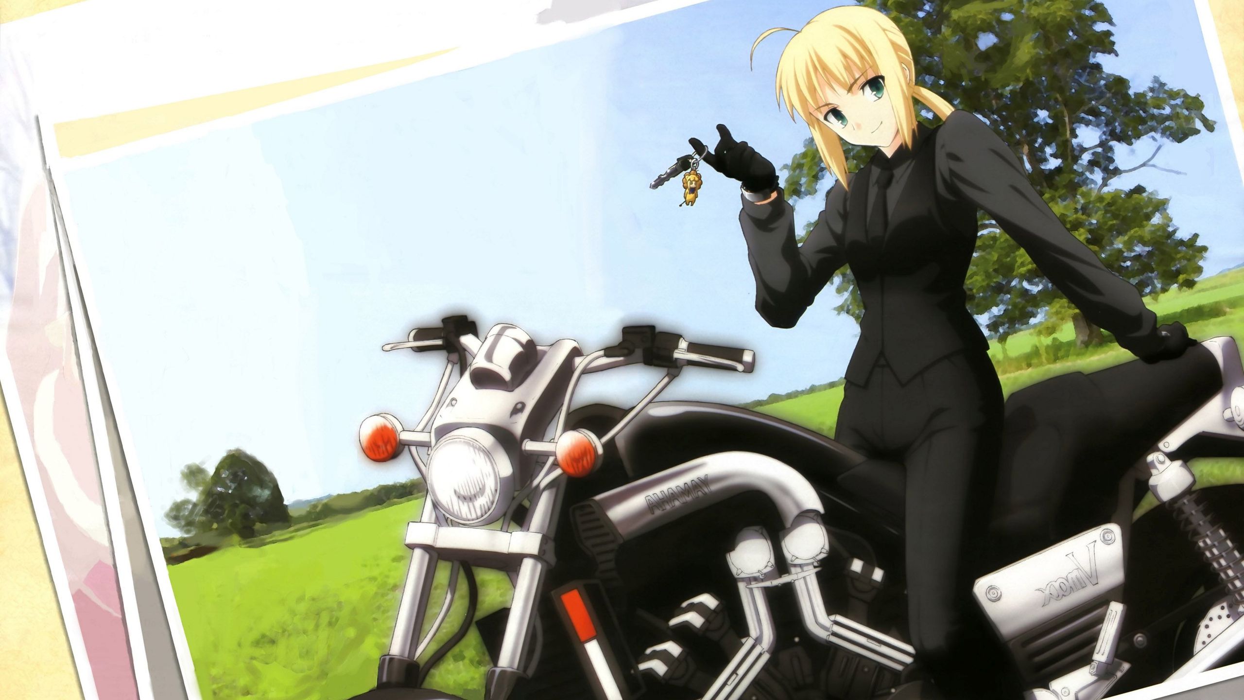 Irisviel X Saber - HD Wallpaper 