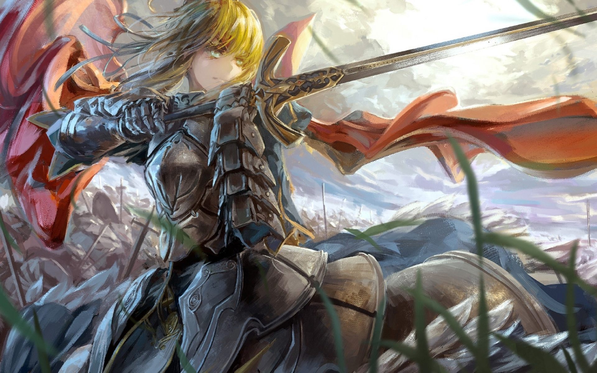 Fate Saber Wallpaper Hd - HD Wallpaper 