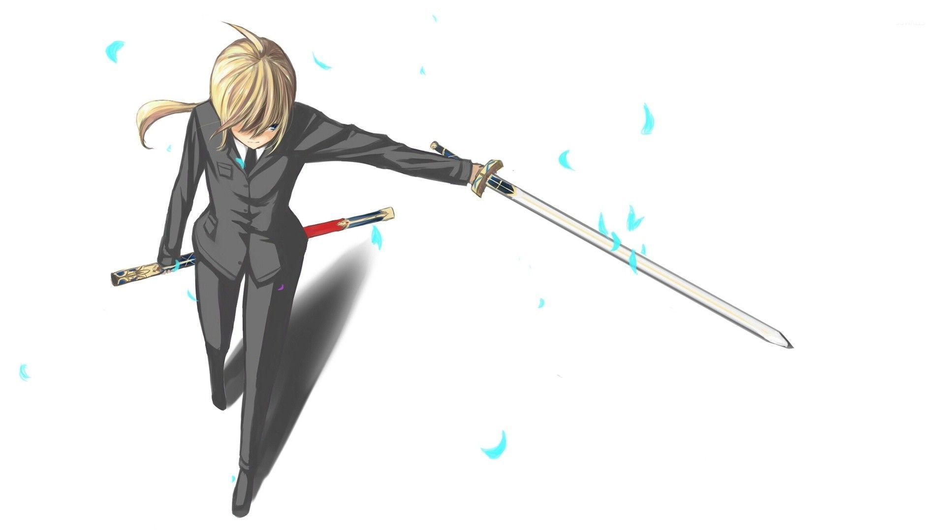 All Black Suit Fate Zero - HD Wallpaper 