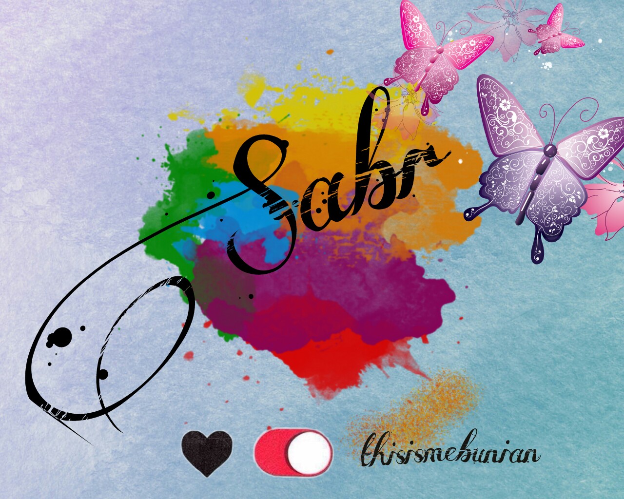 #freetoedit #sabr #thisismebunian - Watercolor Splatter - HD Wallpaper 