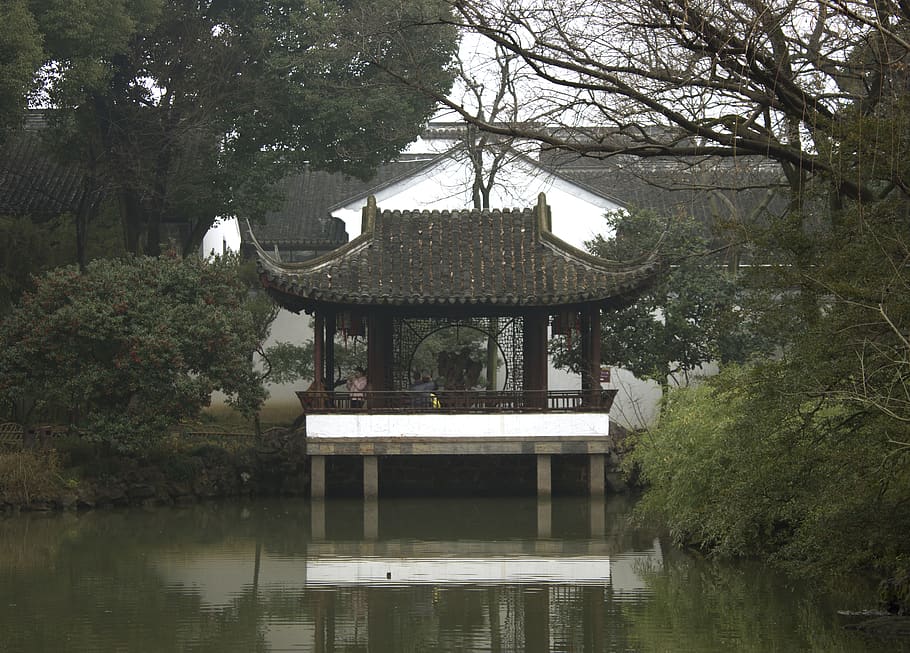 China, Suzhou Shi, Humble Administrator Garden, Peace, - Japanese Architecture - HD Wallpaper 