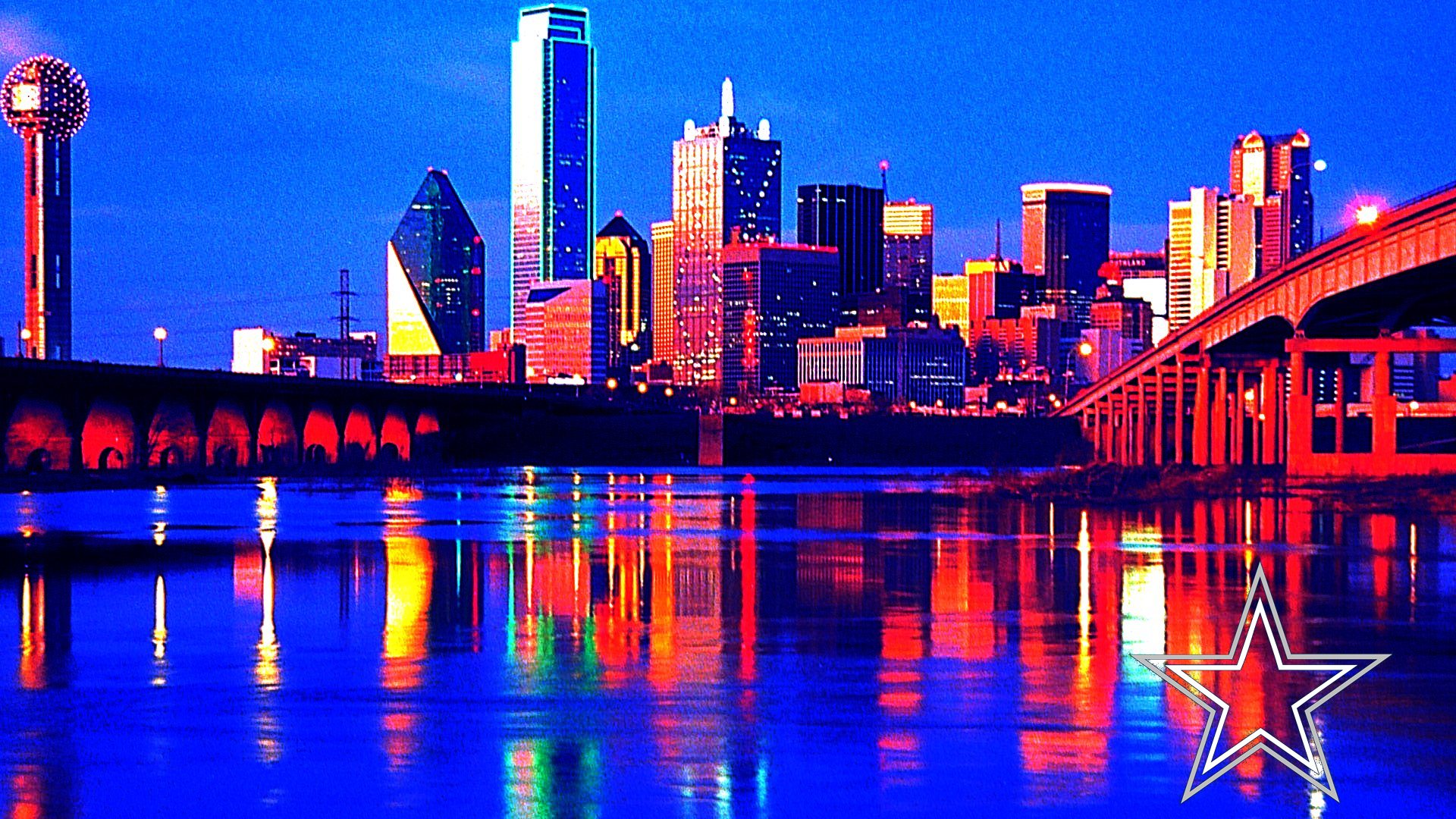Dallas Home Of Dallas Cowboys - Dallas Skyline - HD Wallpaper 