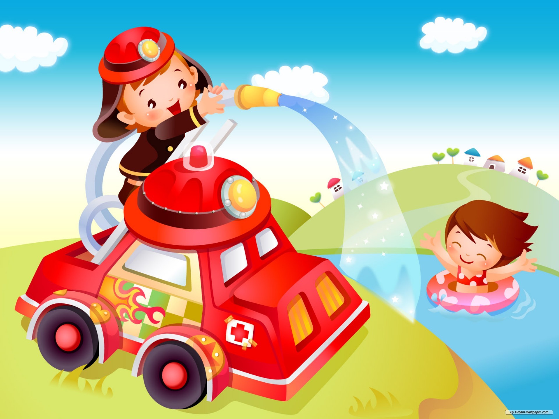 Fireman Clipart - HD Wallpaper 
