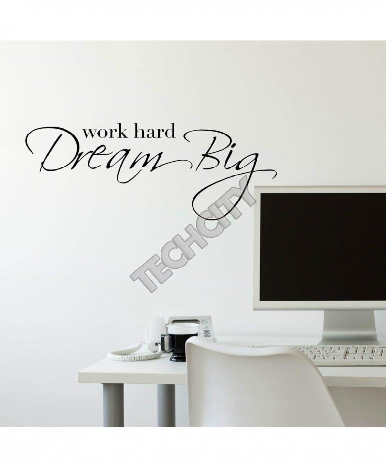 Modern Work Hard Dream Big Wall Decal Bns-166 - Calligraphy - HD Wallpaper 
