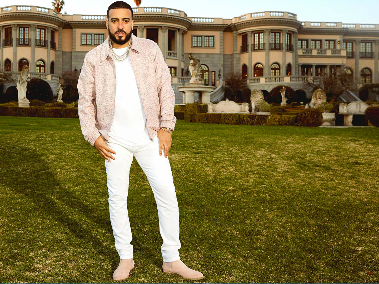 French Montana Clothing Line Boohooman - French Montana White Outfit - HD Wallpaper 
