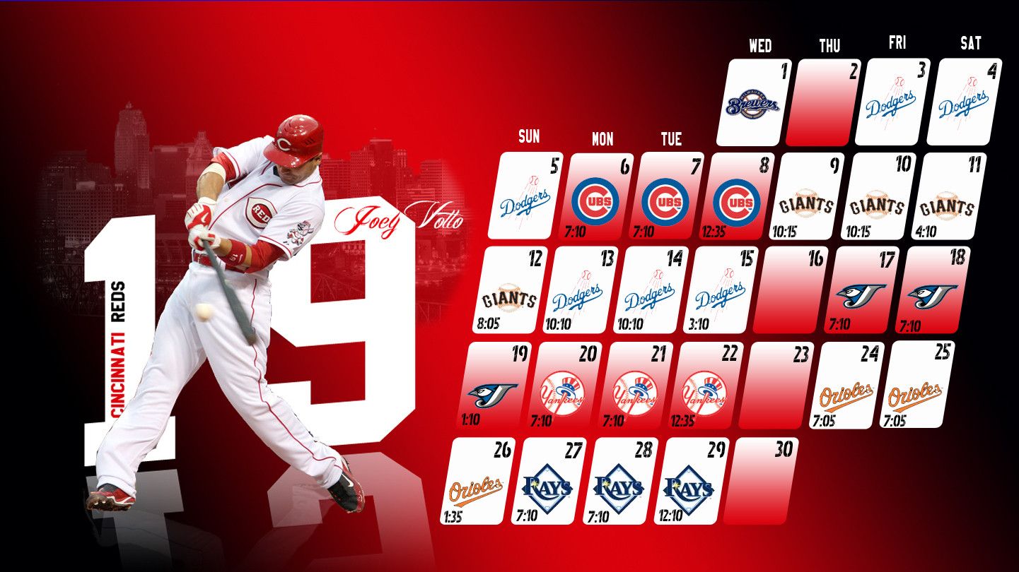 Cincinnati Reds Wallpaper Schedule 2018 - HD Wallpaper 
