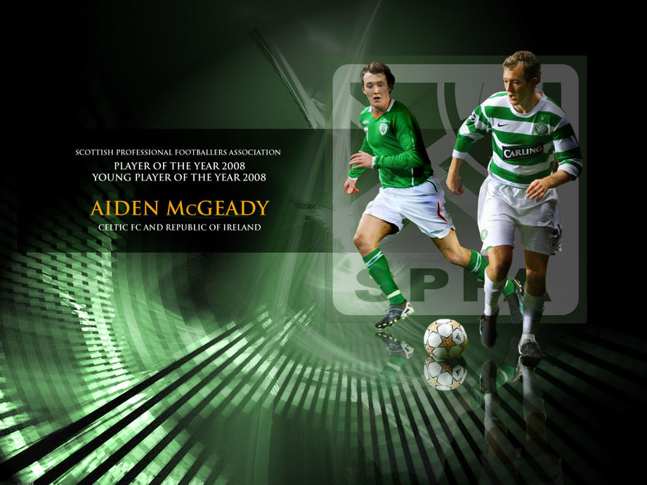 Spfa Player Of The Year And Young Player Of The Year - Aiden Mcgeady - HD Wallpaper 