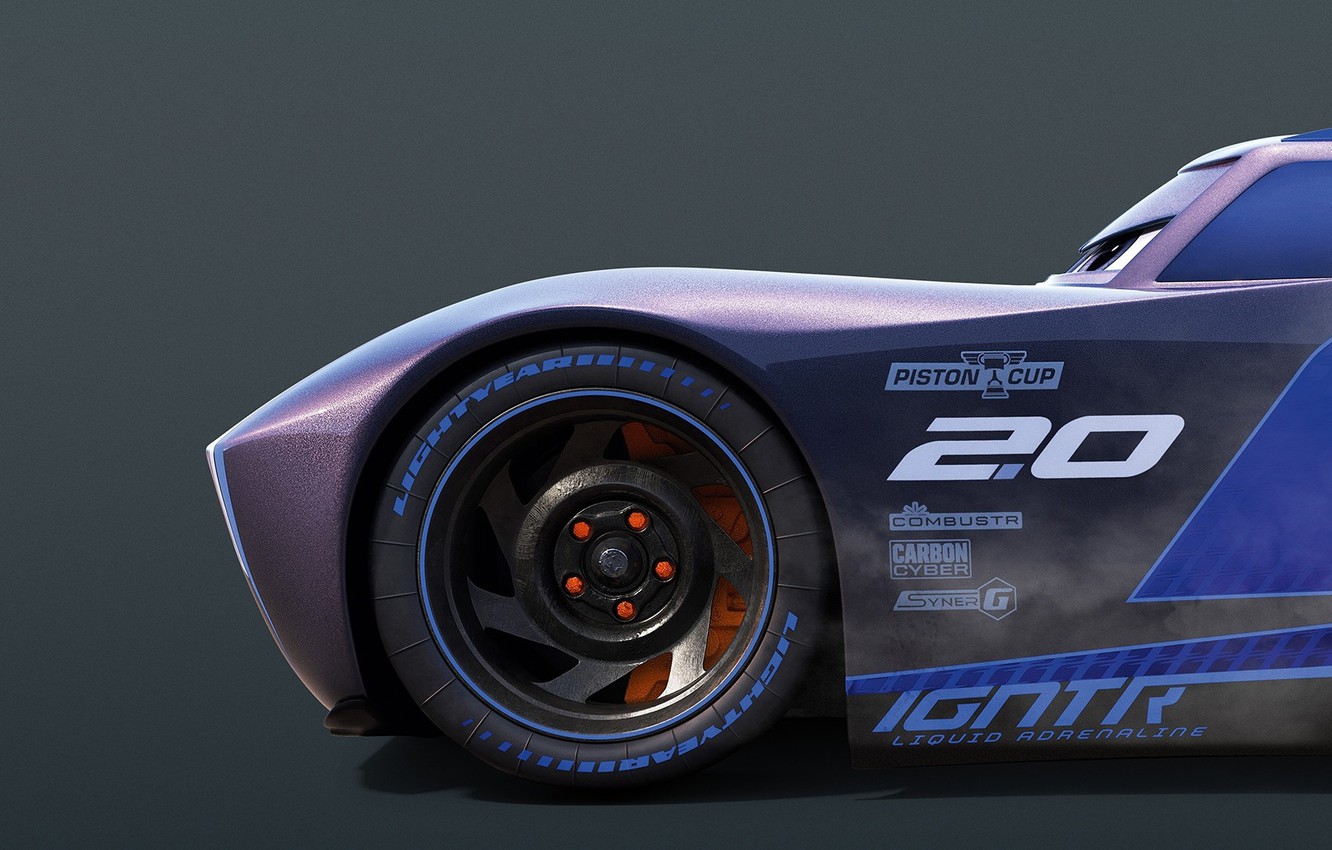 Photo Wallpaper Car, Cinema, Disney, Pixar, Cars, Race, - Cars 3 Jackson Storm - HD Wallpaper 