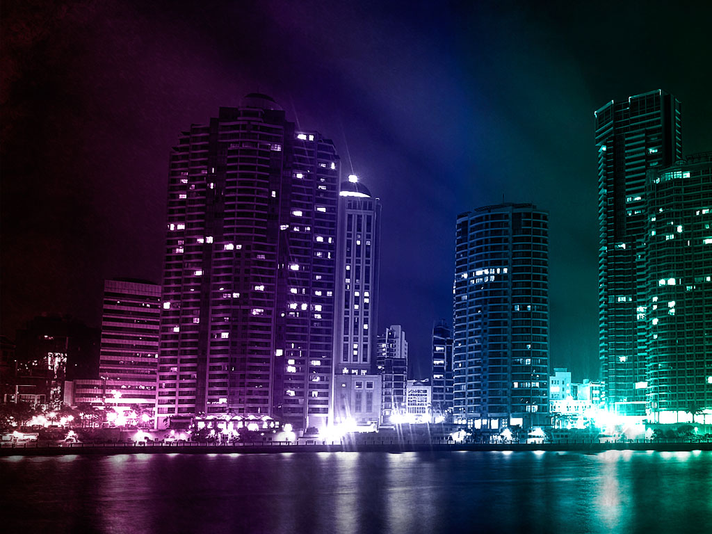 City Night Party Background - HD Wallpaper 