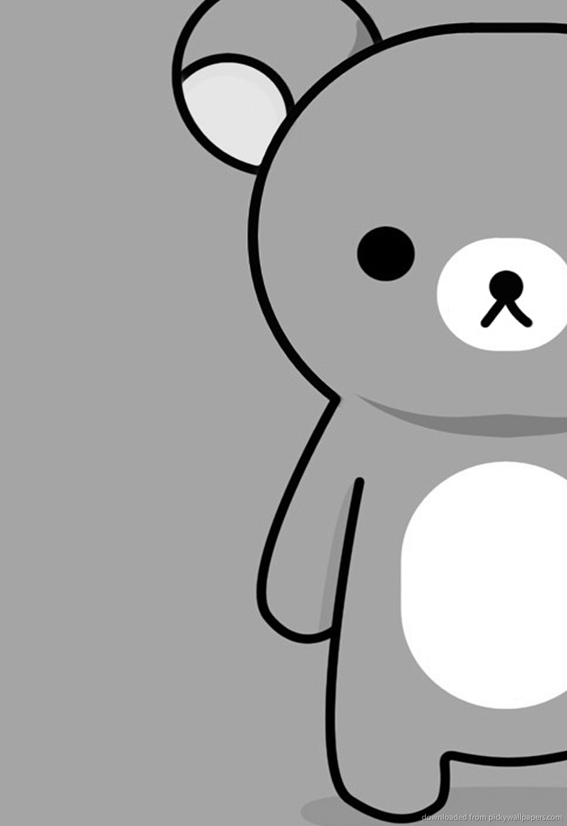 Download Cartoon Sad Bear Screensaver For Amazon Kindle - Rilakkuma Coklat  - 824x1200 Wallpaper 