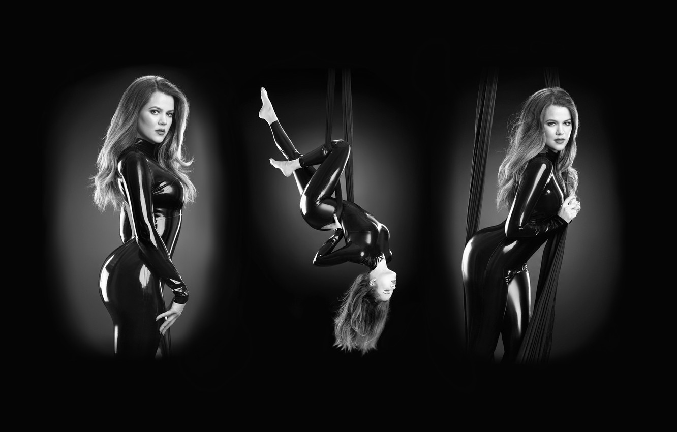 Photo Wallpaper Sexy, Pretty, Latex, Shiny, Catsuit, - Khloe Kardashian Latex - HD Wallpaper 