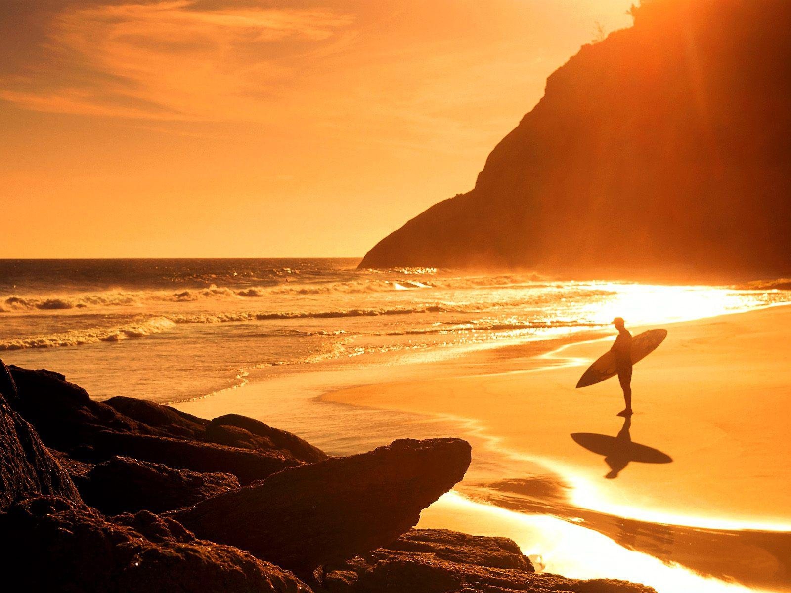 Billabong High Resolution - Surfing Sunset - HD Wallpaper 