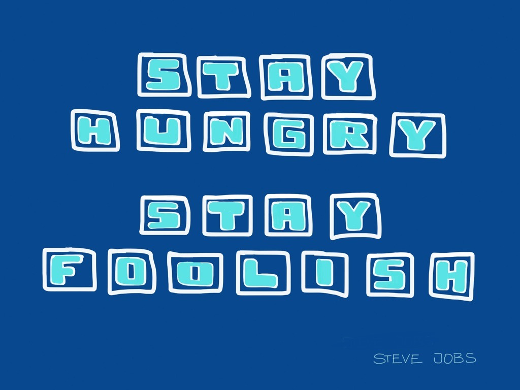 Stay Hungry Stay Foolish
made With Paper By Hansschwab - Illustration - HD Wallpaper 